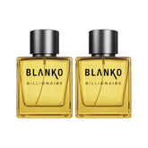 Blanko Billionaire Time Lock Technology Parfum 100ml 3.4 Fl.oz. Each Pack Of 2 | Luxury Perfume For Clubs, Concerts & Night | Longest Lasting Men's Pocket Perfume