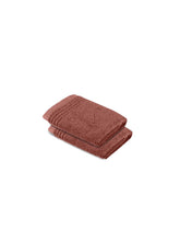 Himeya 100% Cotton Large Size Face Towel 400 Gsm | Face Towel For Men & Women (Orange Rust) - 2 Piece