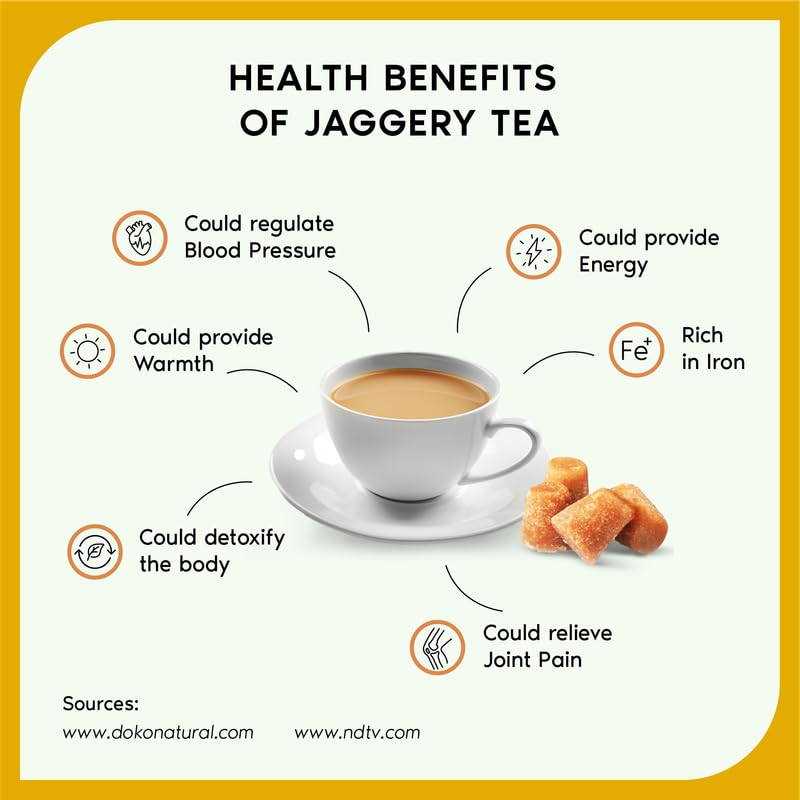 Foodia Gold Jaggery Ginger Tea 3 In 1 Readymix - Pack Of 2 X 400gm, 14.1 Ounce Each | Premium Tea Mix With Jaggery, Ginger & Assam Tea - Adrak Chai Mix, Ginger Chai | Low Caffeine Foodia Gold Jaggery Ginger Tea 3 In 1 Readymix - Pack Of 2 X 400gm, 14.1 Ounce Each | Premium Tea Mix With Jaggery, Ginger & Assam Tea - Adrak Chai Mix, Ginger Chai | Low Caffeine