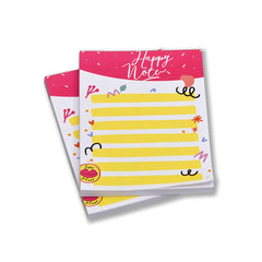 Daily To Do List Notepad, 50 Tear-Off Sheets, For Boys & Girls, (Yellow & Pink) Pack Of 4