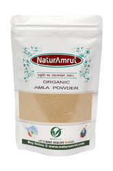 Naturamrut Organic Amla Powder For Drink, Eating Indian Gooseberry Amalaki For Hair Care, Skin Care, Face Mask, Skin Brightening & Weight Loss | 200gm 0.4lbs
