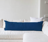 Soft Microfiber Hug Pillow For Sleeping, Full Body Pillow, Dark Blue Color - 18 X 54 Inch | Long Pillow For Bed, Pregnancy Pillow For Sleeping, Large Pillow, Multipurpose Use, Soft Pillow