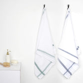 Thirsty Towel By Doctor Towels 600 Gsm | Double Cloth Cotton Bath Towel Quick Dry, Super Soft, High Absorbent | Green - Blue (Pack Of 2)