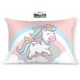 Kids Pillow Cushion With Super Soft Fabric, Animal & Cartoon Prints - 12x18 Inches | Dual Sided Design, Durable & Easy Care | Large & Versatile, Multi-Purpose, Made In India - Design 19