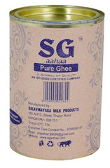 Organic Desi Cow Ghee By SG Aahaa | Rich Source Of Vitamin & Protein Fiber Pure Healthy Cow Ghee Perfect For Cooking, Baking | (500ml) 16.9 Ounce | Tin Pack