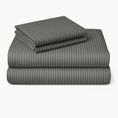 Cotton Single Bedsheet With One Pillow Cover - 90 X 60 Inches, Grey | Soft & Breathable Premium Printed Design Bedsheet