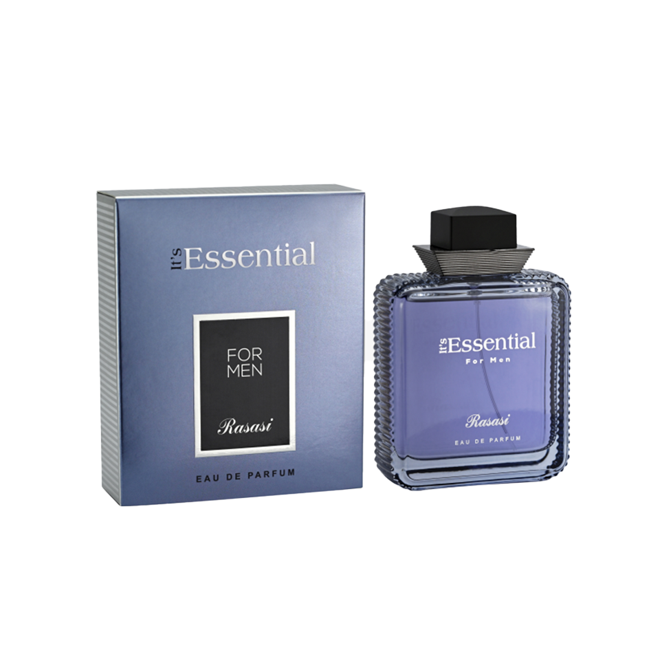 Rasasi It's Essential For Men Eau De Parfum 100ml 3.4 Fl.oz. Men Fragrance | Long Lasting Rasasi It's Essential For Men Eau De Parfum 100ml 3.4 Fl.oz. Men Fragrance | Long Lasting
