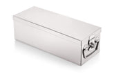 Stainless Steel Locker Boxes, Cheque Book Box, Jewellery Boxes, Cash Box, Bank Locker Box, Peti Size - 8 Inch Cash Box (8" Long (Small) - 8" X 4" X 3"), Colour - Silver