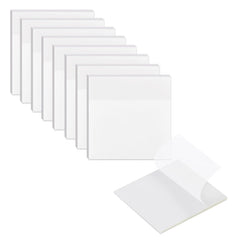 8 Pads Transparent Sticky Notes, 400 Sheets, Clear Sticky Notes For Notes, College