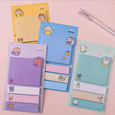 Pastel Multicolor Sticky Note Pads Self-Stick Notes Notes Study School - Pack Of 4 Multicolor