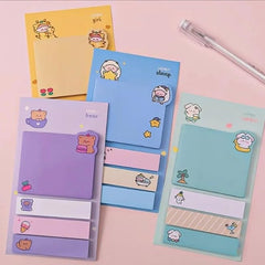 Sticky Note Pads Self Stick Notes Study School and organizing (Multicolor, Pack of 2)