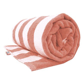 Towel Wala Striped Soft Turkish Cotton Small 450gsm | Bath Towel For Men & Women, Hotel Pool Towel (Pack Of 4)