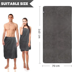 Comforic Microfiber Large Size Bath Towel 450 Gsm | Ultra Soft, Absorbent, Lightweight, Quick Dry Bath Towel | Pack Of 1 (Grey)