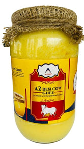 100% Pure A2 Desi Cow Ghee By Ajnar | Rich In Nutrients & Flavor Made From Traditional Bilona Method Desi Ghee Good For Health | (200ml) 6.7 Ounce | Jar Pack