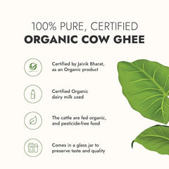 Premium Organic Cow Desi Ghee By Kapiva | Rich In Nutrients Calcium & Iron Pure Healthy Desi Cow Ghee Good For Diet | (500ml) 16.9 Ounce | Jar Pack