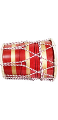 Musical Instruments Dholak Baby Mini Dholak For Kids - Multicolor | Perfectly Symmetric Round Dholak - Dholak For Festival, Wedding, Satsang | Very Easy To Tune, Baby Dhol