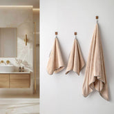 Spread Spain Microfiber 1 Bath + 2 Hand Towel 360 Gsm | Extra Soft Plush High Absorbent Bath Towel For Men & Women (Sand)