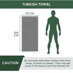 Heelium 100% Bamboo Bath Towel 1200 Gsm | Ultra Soft & Lightweight Highly Absorbent & Fast Drying Turkish Bath Towel (Pack Of 3)- Grey