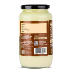 Organic A2 Desi Buffalo Ghee By God Choice Organic Farms | High In Protein Fiber Healthy Desi Ghee For Protact Eyesight | (1 Litr) 33.8 Ounce | Jar Pack