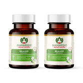 Maharishi Ayurveda Organic Brahmi Bacopa Monnieri Tablets, For Brain Health | 60 Tablets 100gm 0.2lbs Each Pack Of 2