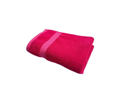 Space Fly Cotton Luxury Large Size Bath Towel 500 Gsm (Pink)