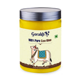 Organic Desi Cow Ghee By Gorakh | Good Source Of Protein Fiber Healthy & Nutritious Desi Cow Ghee Perfect For Dishes | (500ml) 16.9 Ounce | Jar Pack