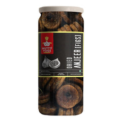 Natural Premium Dried Afghani Anjeer Dried Figs By Nutty Yogi 400gm, | Rich Source Of Fibre Calcium & Iron | Low In Calories Fat Free Anjeer Jar Pack | 14.1 Ounce