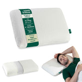 Soft Pillow For Neck & Shoulder Pain Relief, White - XXL King Size - 4 Inch | Engineered Latex Soft Pillow - Cervical Pillow For Sleeping, Orthopedic Pillow For Back & Stomach Sleepers