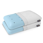 Advance Gel Blended Memory Foam Pillow, For Pain Relief, White, King Size - 24 X 15 X 5 Inch | For Neck & Shoulder Pain Relief | Orthopedic Pillow For Back & Stomach Sleepers - Pack Of 2