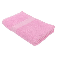 PatPug 100% Indian Ultra Soft Cotton Towel 380 Gsm | Highly Absorbent, Fade Resistant Large Bath Towel (Sweet Pink)