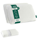 Memory Foam Pillow For Neck & Shoulder Pain Relief, White - King Size - 5 Inch | Cervical Pillow For Sleeping - Orthopedic Thick Pillow For Back, Side & Stomach Sleepers - Set Of 2