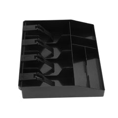 4 Slot Case Drawer, Counter Case Plastic Case Cash Register Box Cashier Coin Drawer Box Cash Drawer Tray, 32 * 27 * 6cm/12.60 * 10.63 * 2.36in, Colour - Black