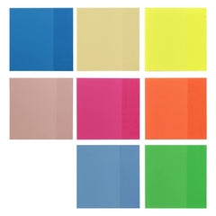 Sticky Notes Pastel Sticky Note Clear Self-Sticky Annotation, Waterproof | Pack of 5 Random Colors