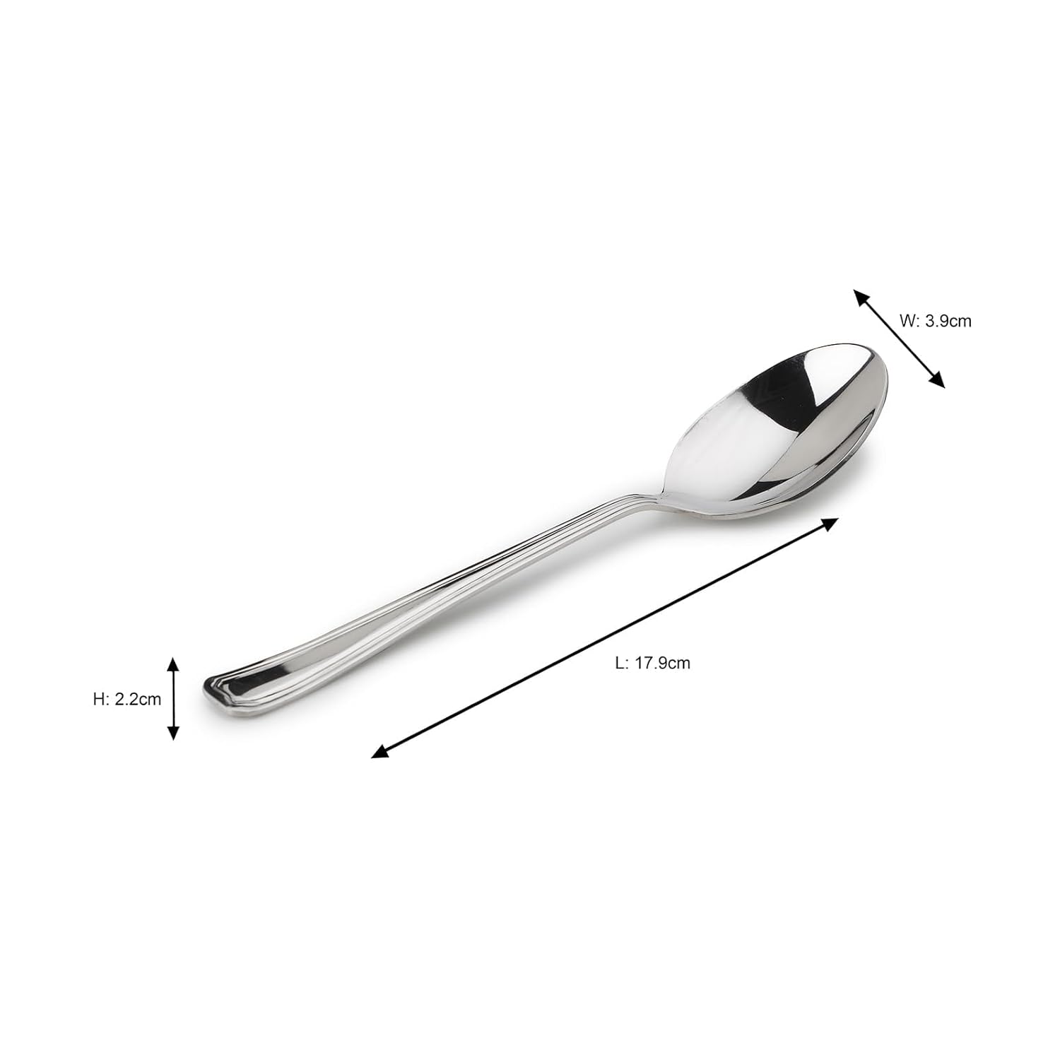 Arc Chrome Stainless Steel Soup Spoon Set Of 12 - Modern Elegance | Premium Tableware, Dishwasher Safe - Serve Ware & Tableware Arc Chrome Stainless Steel Soup Spoon Set Of 12 - Modern Elegance | Premium Tableware, Dishwasher Safe - Serve Ware & Tableware