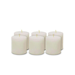 PARAFFIN WAX UNSCENTED PILLAR CANDLE SET OF 6 BEST CHRISTMAS CANDLES FOR DECOR