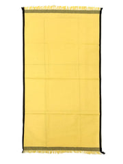 Athom Living Premium Cotton Light Weight Quick-Dry High Absorbent Cotton Bath Towel 250 Gsm, | Waffle Yellow (Pack Of 1)