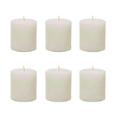 PARAFFIN WAX UNSCENTED PILLAR CANDLE SET OF 6 BEST CHRISTMAS CANDLES FOR DECOR