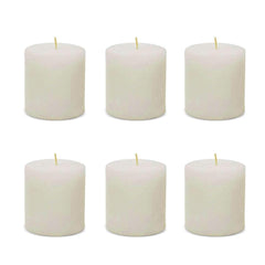 PILLAR CANDLE | PARAFFIN WAX CANDLE PACK OF 6 | BURNING TIME 30 HOURS