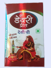 Organic Pure Desi Ghee By Shree Dairy Preet | Homemade Healthy Fresh Ghee For Better Digestion & Immunity | (1 Litr) 33.8 Ounce | Box Pack