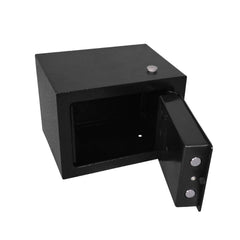Home Digital Safe Electronic Cabinet Safes Cash Box Wall Safe With Key 4.6l ,Money Box Wall Mounted For Office Hotel 230mm X 170mm X 170mm, Colour - Black