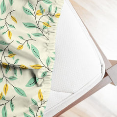 Printed Double Bedsheets With 2 Pillow Covers - Size-78 X72+10 Inches, Cream | King Size Bed With All Around Elastic Breathable Long Lasting