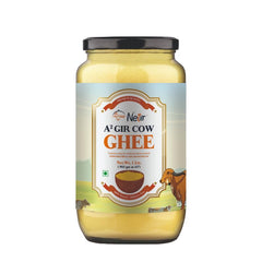 100% Natural A2 Gir Cow Ghee By Netar | Rich In Vitamins A, E Healthy Desi Ghee For Boosts Immunity | (1 Litr) 33.8 Ounce | Jar Pack