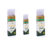 Basil Flavored Herbal Filter Dhoompan Sticks - Pack Of 3X 10 Pcs Herbal Cigarette | Bidi Sticks Rolled In Tendu Leaves, Non-Addictive Sticks - Tobacco Free & Nicotine Free