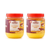 Organic Natural A2 Gir Cow Cultured Desi Ghee By Two Brothers Organic Farms | Naturally & Healthy Protein Fiber Desi Ghee Perfect For Baking | 2 Litre (1 Ltr * 2) 67.6 Ounce | Jar Pack