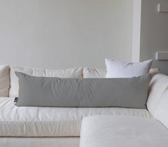 Long Pillow, Full Body Pillow, Pregnancy Pillow For Sleeping, Light Grey - 18 X 54 Inch | Bed Pillow, Large Pillow, Neck Support, Multipurpose Use, Soft Pillow For Knee, Legs, Back, Arm