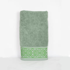 Rangoli 100% Cotton Fibre Bath Towel 600 Gsm | Highly Durable & Absorbent Towel | Skin-Friendly & Quick Drying Luxury Towels (Green) - Pack Of 1