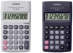 Casio HL-100LB Portable Calculator, 10 Digit & Casio HL-815L Portable Calculator | Pocket Size Calculator - For Any Warranty