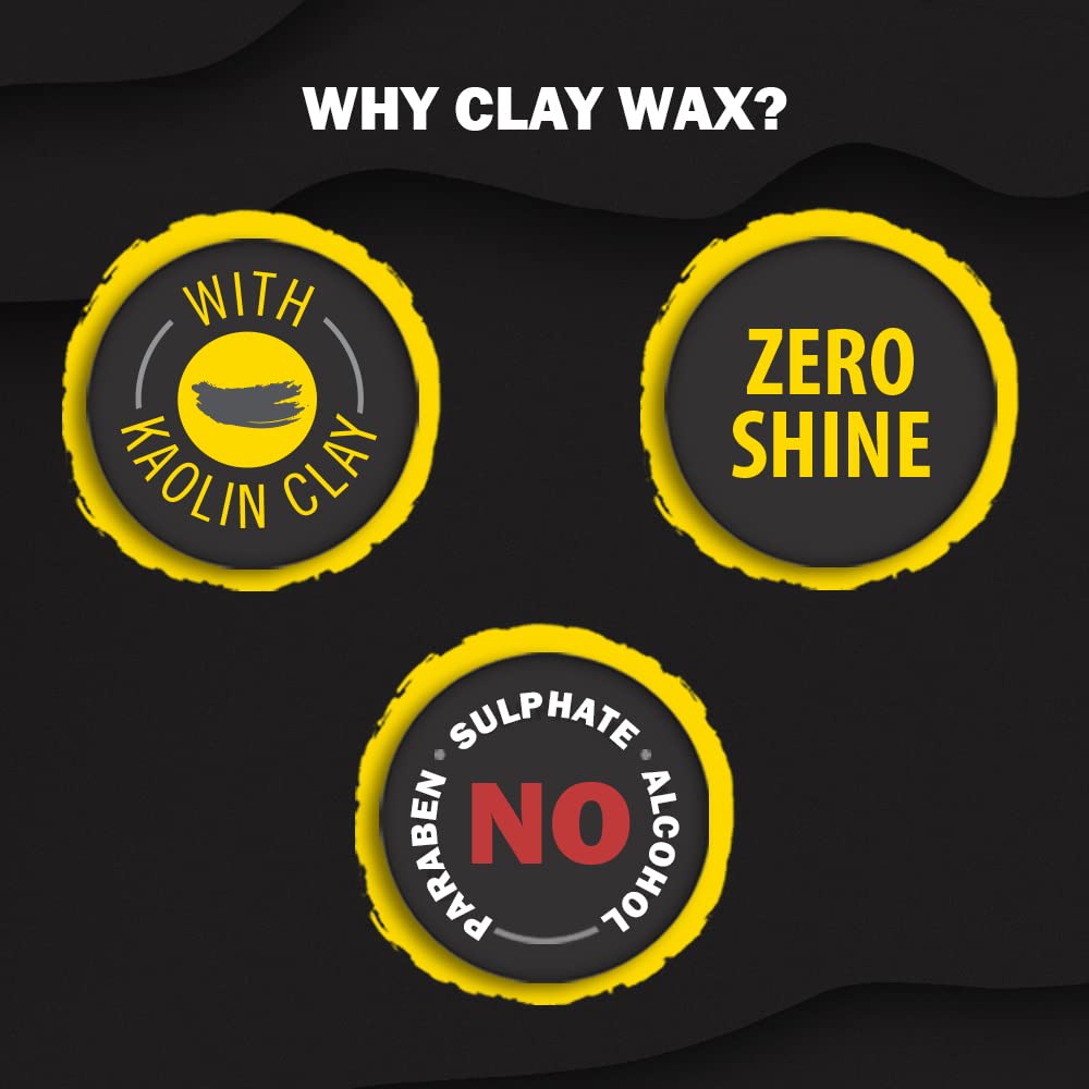 Set Wet Hair Wax For Men | Hair Clay Wax 60g 2.1 Oz. | Strong Hold , Ultra Matte Finish , With Bentonite Clay , Restylable Anytime , Easy Wash Off | No Paraben , No Sulphate , No Alcohol Set Wet Hair Wax For Men | Hair Clay Wax 60g 2.1 Oz. | Strong Hold , Ultra Matte Finish , With Bentonite Clay , Restylable Anytime , Easy Wash Off | No Paraben , No Sulphate , No Alcohol