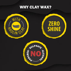 Set Wet Hair Wax For Men | Hair Clay Wax 60g 2.1 Oz. | Strong Hold , Ultra Matte Finish , With Bentonite Clay , Restylable Anytime , Easy Wash Off | No Paraben , No Sulphate , No Alcohol