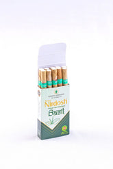 Basil Flavored Herbal Filter Dhoompan Sticks - 10 Pcs Herbal Cigarette | Bidi Sticks Rolled In Tendu Leaves, Non-Addictive Sticks - Tobacco Free & Nicotine Free